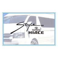 Toyota Hiace Style Car Sticker Wagon Van