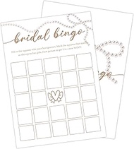 Lesixur Bridal Shower Bingo Games 30 Guests, Pearl Couples Engagement Party Bridal Party Wedding Sho