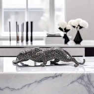 Leopard Resin Modern Decorative Sculpture Statue Home Bar Living Room Study Room Decoration Gift