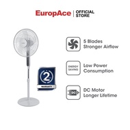 EuropAce 16 Stand Fan|ESF 8135V (White)|Energy Saving