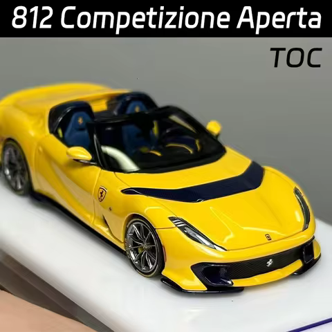 TOC Fuleme 1/64 812C Competizione Aperta Resin Motor Vehicle Diecast Models Car Toys Collection Limi
