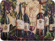 Absorbent Dish Drying Mat for Kitchen Counter 18x24 Inch Wine Dish Drying Mat Microfiber Red Wine Gl