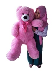 Boneka Teddy Bear duduk Giant  big size jumbo 110 cm