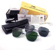 แว่นกันแดดแบบพิเศษสำหรับขับรถ AO Pilot Glass Polarized Sunglasses Blue Randolph Trendy Sunglasses แว