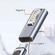 USB Type C to Magsafe-2 /Magsafe-1 Male to Female Adapter, Compatible with MacBook Air &amp; Pro, Supports 85W/60W/45W Fast Charging (Power Brick is NOT included) (用現有TYPE-C充電器去充MB/MBP)