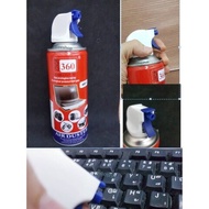 Giga 360 Air Duster for PC and Laptop สเปรย์ลมกำจัดฝุ่น สามารถพ่นใส่แผงวงจร หรือ อุปกรณือิเลคโทรนิคส์(ขณะปิดเครื่อง)เพื่อทำความสะอาดได้เลย สเปรย์จะแห