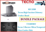 TECNO HOOD AND HOB FOR BUNDLE PACKAGE ( KD 3288 &amp; T 938TRSV ) / FREE EXPRESS DELIVERY
