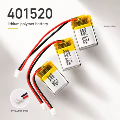 LiPo Polymer Battery 401520 3.7V 90mAh Replacement Cell For Bluetooth Headset Wireless Mouse Handhel