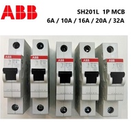 ABB MCB SH201L 1 Pole 4.5kA 6A/10A/16A/20A/32A/40Amp Circuit Breaker