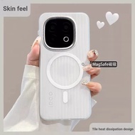Geometry Suitable for vivoiqoo15 Phone Case 2025 Corrugated Magnetic Suction iqoo13 Protective Case 