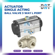 Actuator Ball Valve 3 Way Type L Port Single Acting Size 1 Inch - Best
