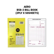 (1PKT) AERO B58-2 Bill Book | 2PLY X 50SHEETS | 5" X 8" | 5'S | 开单簿两连 X 1PKT