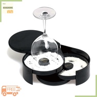 HENGHOME 3 Tier Bartender ABS Tool Cocktail Accessory Rimmer Rotating Salt Home