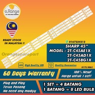 2T-C45AE1X / 2T-C45AD1X / 2T-C45BG1X SHARP 45" LED TV BACKLIGHT(LAMPU TV) SHARP 45 INCH LED TV 2TC45