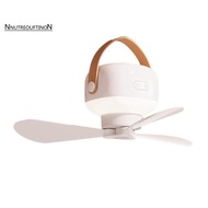 Hanging Fan Light 7200mAh Rechargeable Portable Ceiling Fan LED Electric Fan Remote Control for Outd