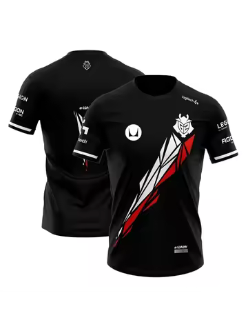 New Summer G2 Esports Team Uniform Men T shirt Sport Game LOL CS GO Jersey Men's T-shirt Casual Brea