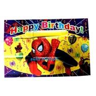 SPIDERMAN THEMED HAPPY BIRTHDAY PARTY BANNER TARPAULIN POSTER DECOR favor need supply decoration