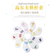 Golf Iron Cover Parallel Bars Digital Iron Protective Cover Waterproof Material Club Cap Cover Head 