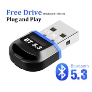 Bluetooth Adapter for Pc Usb Bluetooth 5.3 Dongle Bluetooth 5.0 Receiver for Speaker Mouse Keyboard Music Audio Transmitter