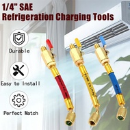 3x R410A R22 R12 Charging Hose & Ball Valve for AC Air Refrigeration for R134A for HVAC HVAC Service