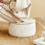 FREE Shipping✿WindSing✿ Rattan Floor Chair Handmade Straw Futon Meditation Cushions Round Stool Home