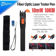10KM 10mW Visual Fault Locator 10mW Fiber Optic Cable Tester Red Laser Light Pen VFL Telecom-Test-Pe