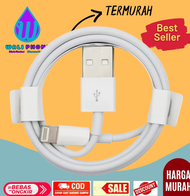 promo obral murah kabel data charger iphone lightning warna putih panjang sekitar 1M kwalitas bagus