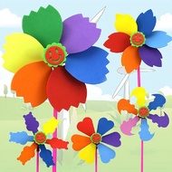 Three-Dimensional Colorful Handmade EVA Small Windmill Children DIY Educational Toys Toddler Art Craft Paste Materials