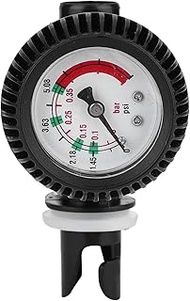 Premium Air Pressure Gauge for Inflatable Kayak Boat Surfboard with Long Hose Adapters and Silica Ge