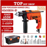 BLACK & DECKER HD650BXH-B1 650W PERCUSSION HAMMER DRILL (HD650BXH)