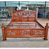 RAHWANA DIPAN CARVED TEAK BED
