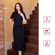 [ Genuine ] High-end designer women's dress NEM Fashion 10312