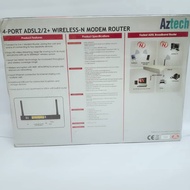 Aztech 4 port ADSL2/2+ Wireless-N Modem Router DSL1015EN(L)