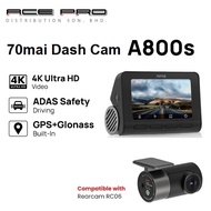 [Global Version] 70mai Dash Cam 4K - A800S Dual Vision 140 FOV Ultra HD Screen Dash Cam APP Control 24h Surveillance