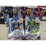 Marvel hero toy incredible SPIDERMAN BLACK PANTHER HULK and THANOS with sound (wtoy)
