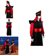 Return Aladdin The Of Jafar Cosplay Robe Cloak Cape Hat Outfit Costume Wizard