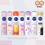 Nivea Deodorant SPRAY Hokkaido Rose/Lily/Pearl & Beauty-150ml
