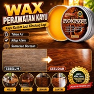 Beeswax Wood Wax 80g Waterproof Furniture Wood Polish for Tables, Chairs, Cupboards, Wood Floors - B