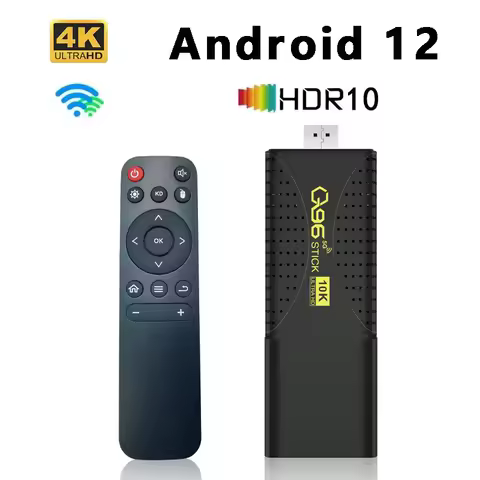 Q96 10K Smart TV Stick 4G WiFi Android 12 Rockchip 3228A Quad Core HD 4K TV Box 8GB Media Player HDM