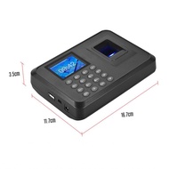 allinit Time Clock  Biometric Fingerprint Password Attendance Machine with 2.4 inch LCD Screen for E