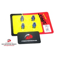 FUEL INJECTOR ADAPTOR 14MM TO 10.5MM B16 B18 B20 4G93 4G92 4G91 4G15 4G63 JDM BLUE