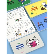 2026 planner South Korea pinkfoot Cute Cartoon Horizontal Portable Ten Thousand Years Week Plan Sche