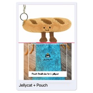 GANTUNGAN JELLYCAT Amuseables Baguette Bag Charm Jellycat Doll Original French Bread Keychain Jellyc