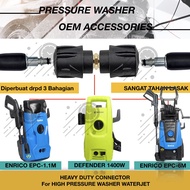HEAVY DUTY CONNECTOR SAMBUNG HOSE PANJANG ENRICO EPC-1.1M DEFENDER 1400W EPC-6M HIGH PRESSURE WASHER
