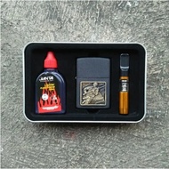 TERMURAHHH!!!! korek api zippo roda motif naga timbul + minyak + pipa motif minyak komplit mancis