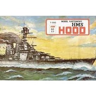 HMS Hood warship papercraft pattern sheet (3PQ-D1)