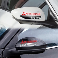 2pcs MITSUBISHI Sport Side Mirror Sticker Decal for Car Rearview Mirror Vinyl Waterproof Design