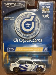 Hot Wheels Dropstars Mitsubishi Lancer Evolution VIII White