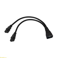 Doublebuy IEC 320 C14 Male to 2x C13 Female Splitter Adapter Cable Power Cord UPS Server