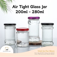 200ml 220ml 280ml Air Tight Glass Bottle, Mini Glass Bottle, Honey Bottle, Bird's Nest Glass Bottle,